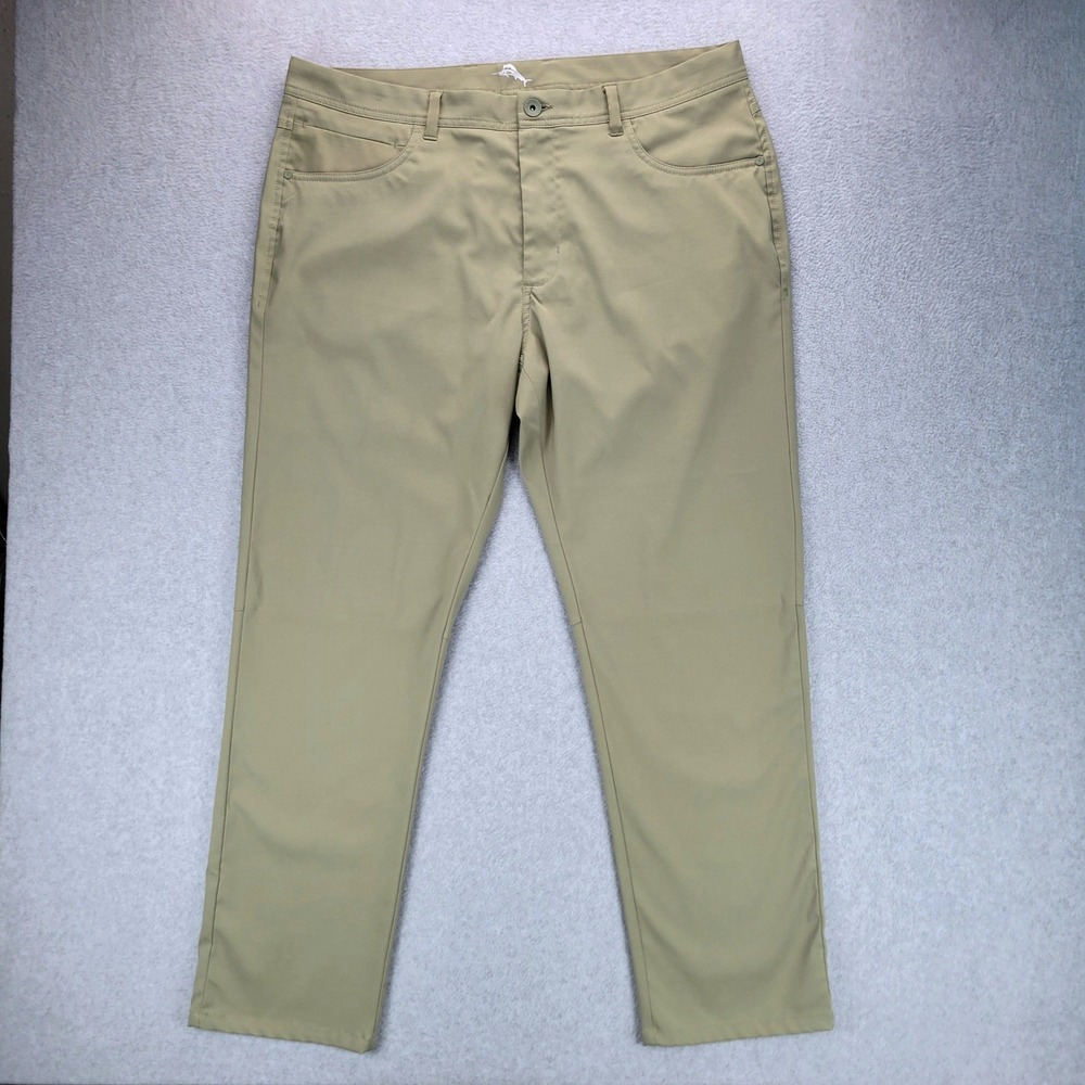 Tommy‎ Bahama Boracay Performance Pants Mens 38x30 Olive Khaki Stretch 5-Pocket